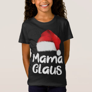 Camiseta Mama Claus Navidades familia coincide con Santa Ha