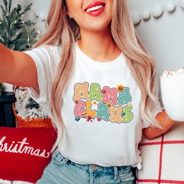 Camiseta Mama Claus Retro T-Shirt (Subido por el creador)