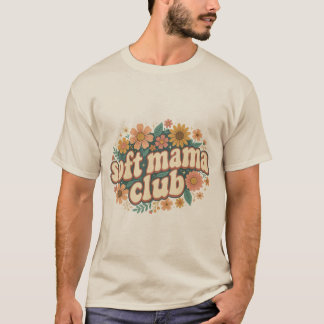 Camiseta Mama Club Retro Floral Día de la Madre