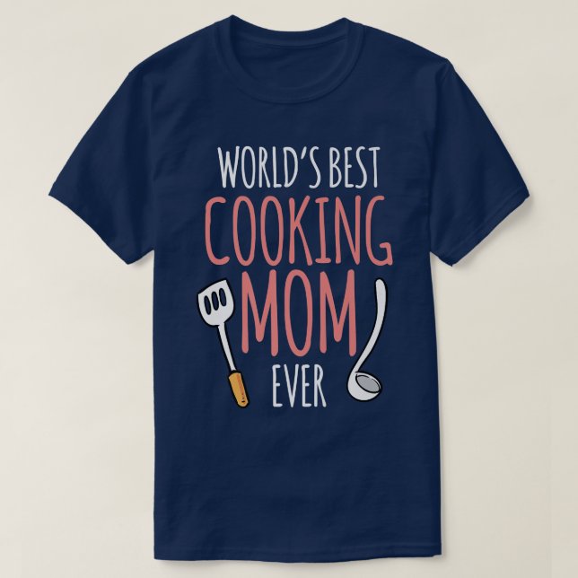Camiseta Mamá cocinera mejor del mundo cocinando mamá cocin (Diseño del anverso)