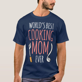 Camiseta Mamá cocinera mejor del mundo cocinando mamá cocin