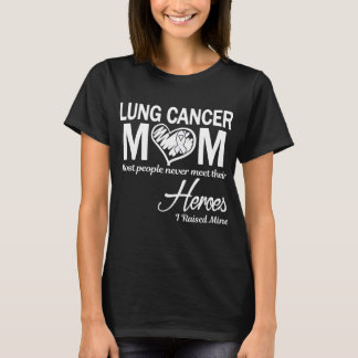 Camiseta Mamá con cáncer de pulmón crié al mío