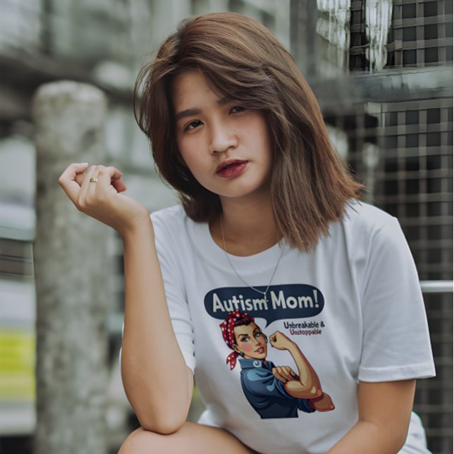 Camiseta Mamá con conciencia del autismo (Autism Awareness T-Shirt- Mom)