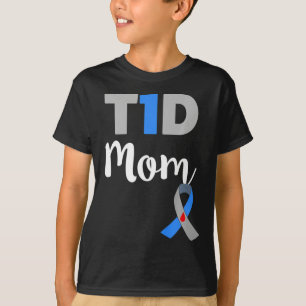 Camiseta Mamá con Diabetes Tipo 1 - Regalo para Mamá con DT