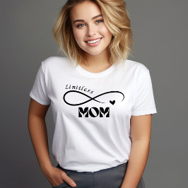 Camiseta Mamá con escritura moderna y sin límites: la camis