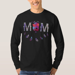 Camiseta Mamá Con Gafas De Sol Flor De Azote Flores Maripos
