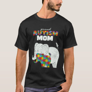 Camiseta Mamá Concienciación Autismo Orgullosa Hijo Hija Au