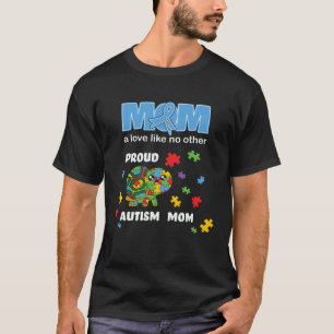 Camiseta Mamá concienciada sobre el autismo, amor de madre,