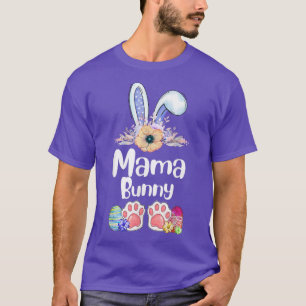 Camiseta Mamá Conejo Conejo Conejo Pascua Día de la Madre M