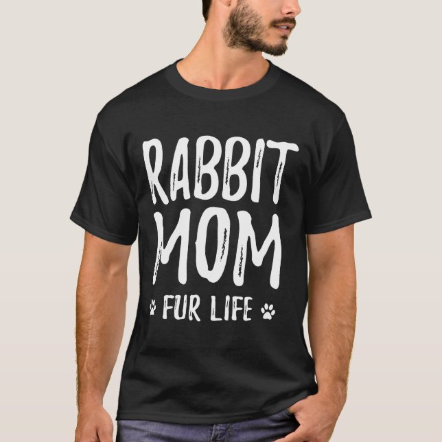 Camiseta Mamá Conejo Pelaje Vida Para Mamá Conejo Conejito (Anverso)