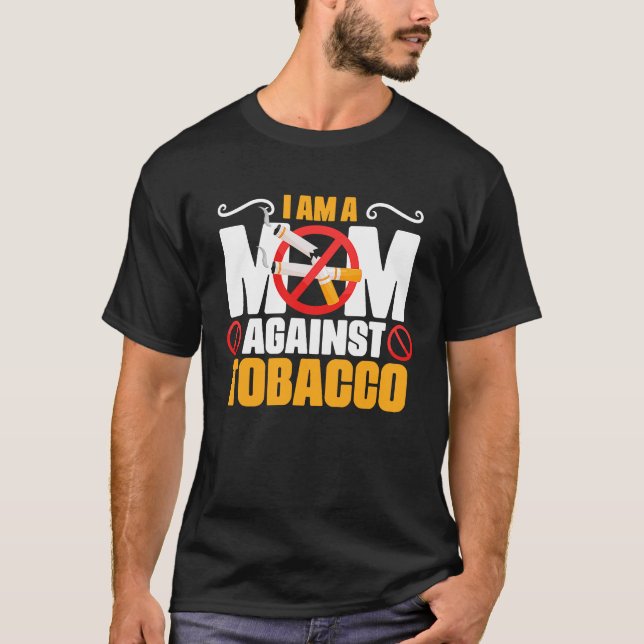 Camiseta Mamá contra el tabaco contra el tabaco (Anverso)