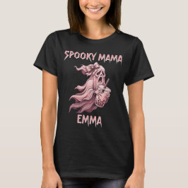 Camiseta Mama Coquette Fantasma Rosa Espeluznante Personali