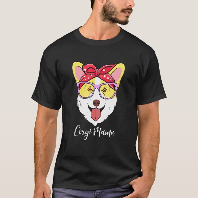 Camiseta Mamá Corgi Ama Corgis Corgi Mama (Anverso)