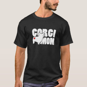 Camiseta Mamá Corgi Gráfico de Pembroke Welsh Corgi