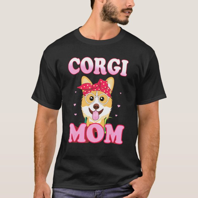 Camiseta Mamá Corgi Para Dueños Que Aman A Los Corgis (Anverso)