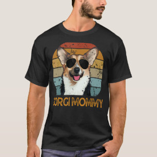 Camiseta Mamá Corgi Vintage Dueña de Mascota Perro Lindo Dí