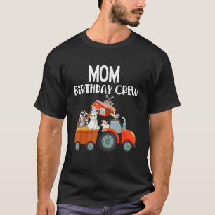 Camiseta Mamá Crianza de Cumpleaños Animales de la granja B