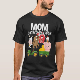 Camiseta Mamá Crianza de Cumpleaños Animales de la granja B