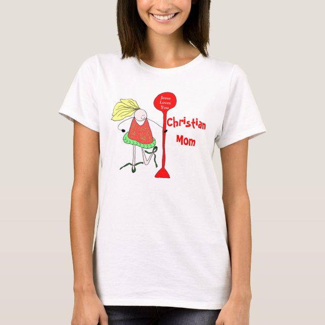 Camiseta Mamá cristiana (Anverso)