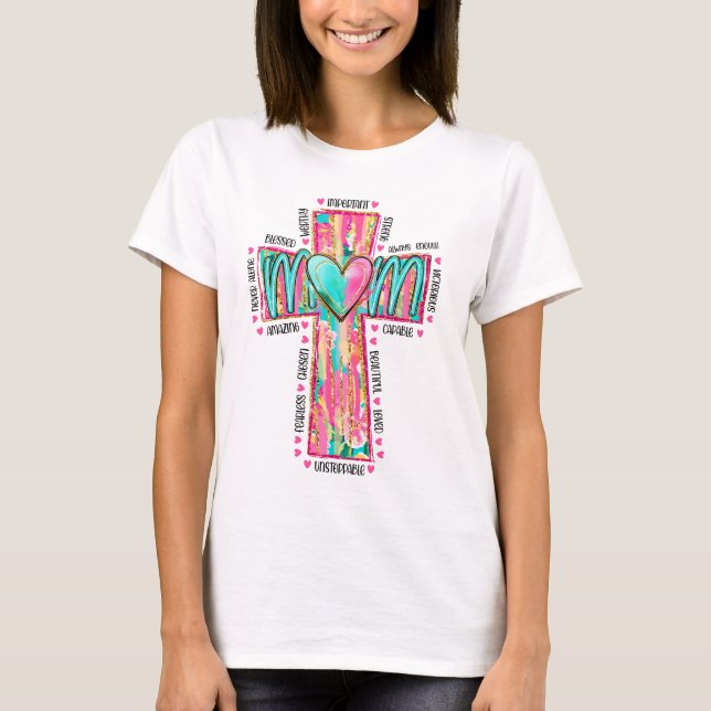 Camiseta Mamá cristiana (Anverso)
