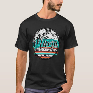 Camiseta Mama Cuero de Vaca Turquesa Serape Leopardo Rodeo