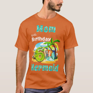 Camiseta Mamá Cuta Del Sexto Cumpleaños
