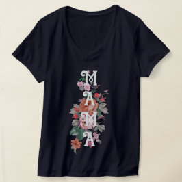 Camiseta Mama Cute floral para madre