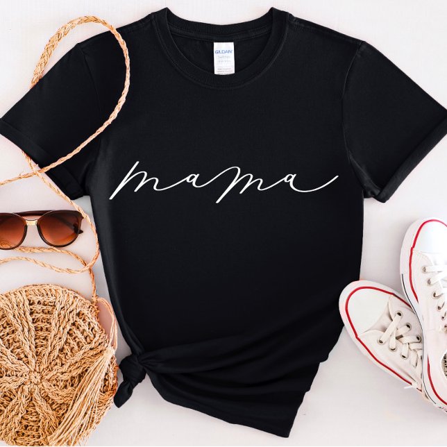 Camiseta Mama Cute Script T-Shirt (Subido por el creador)