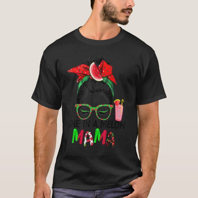 Camiseta Mamá Cute Una En Melón De Melón Mamá (Anverso)