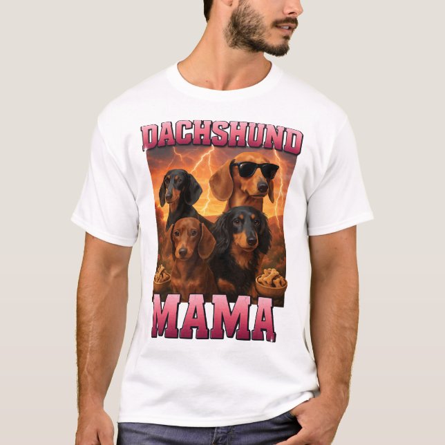 Camiseta Mamá Dachshund (Anverso)
