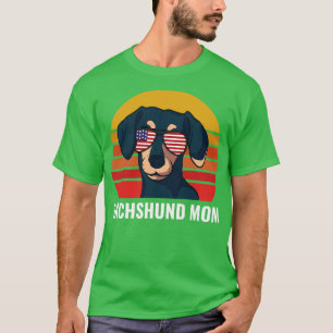 Camiseta Mamá Dachshund Divertido Perro Wiener Mujeres