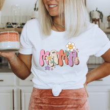 Mamá, Daisy, Flores, Boho de época retro curado