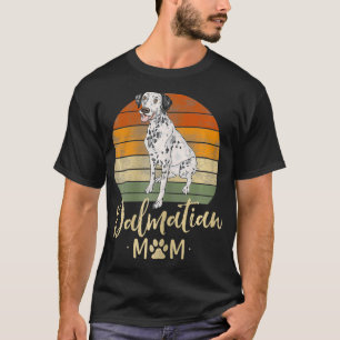 Camiseta Mamá dálmata retro Sunset Dalmatian Lover