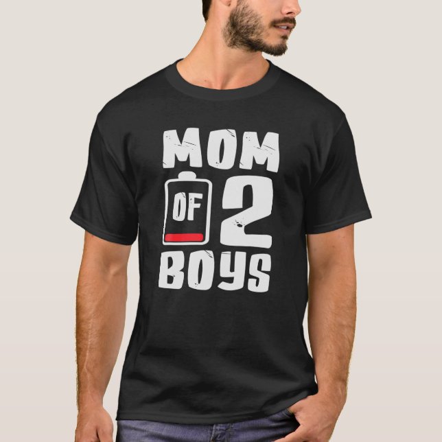 Camiseta MAMÁ DE 2 NIÑOS DE Día de la Madre NACIONAL (Anverso)