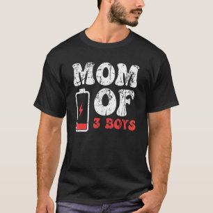 Camiseta Mamá de 3 niños Día de la Madre