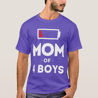 Camiseta Mamá De 4 Para Madre Madre
