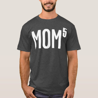 Camiseta Mamá de 5    niñosUn regalo de Día de la Madre div