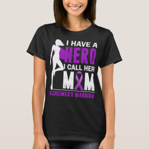 Camiseta Mamá de Alzheimer, tengo un héroe que llamo a su m