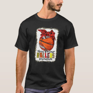 Camiseta Mamá de ambos baloncesto fútbol ocupado criando Ba