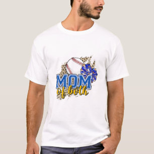 Camiseta Mamá De Ambos Béisbol, Mamá Saluda La Impresión De