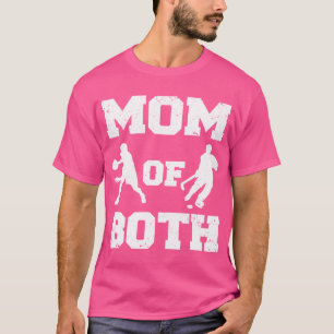Camiseta Mamá De Ambos Divertidos Hockey Sobre Baloncesto