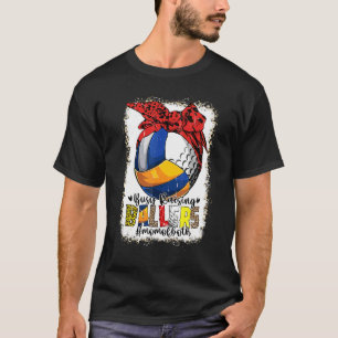 Camiseta Mamá De Ambos Golf De Voleibol Ocupados Cazando Ba