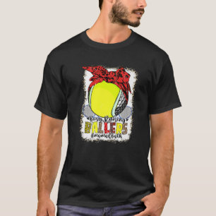 Camiseta Mamá De Ambos Golf Tenis Ocupados Cazando Ballers 