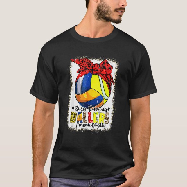 Camiseta Mamá De Ambos Tenis De Voleibol Buscando Ballester (Anverso)