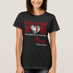 Camiseta Mamá de Anemia de Células Falciformes Crié a los M