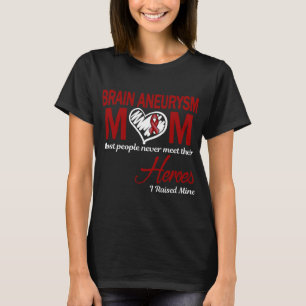 Camiseta Mamá de aneurisma cerebral crié a los míos