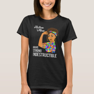 Camiseta Mamá de autismo indestructible cinta de rompecabez