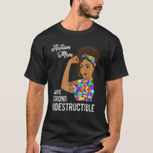 Camiseta Mamá de autismo indestructible cinta de rompecabez