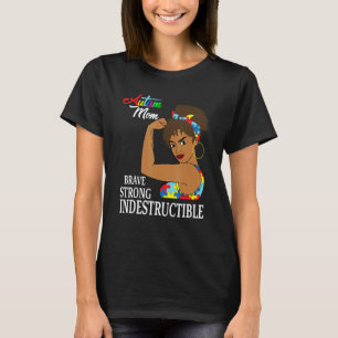Camiseta Mamá de autismo indestructible cinta de rompecabez