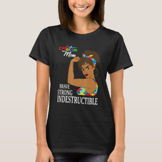 Camiseta Mamá de autismo indestructible cinta de rompecabez